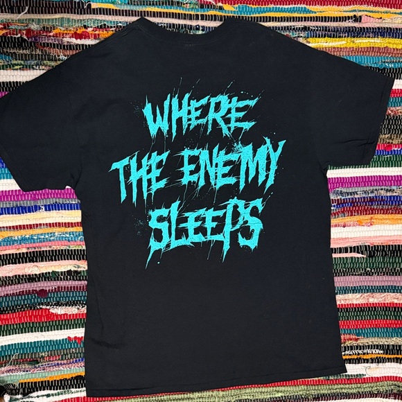 Kataklysm - “Where the Enemy Sleeps” Gildan Black T-Shirt - Picture 5 of 5